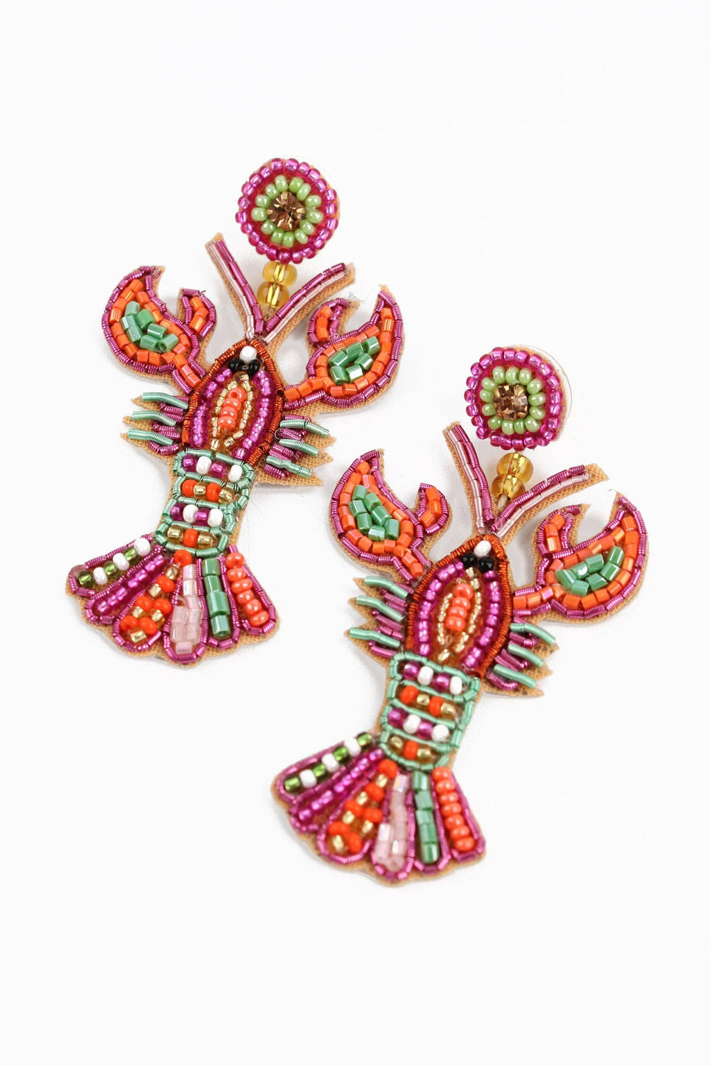 Rainbow Lobster Earrings