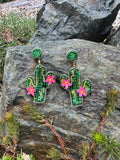 Cactus Beaded Earrings