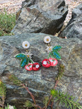 Cherry Beaded Earrings