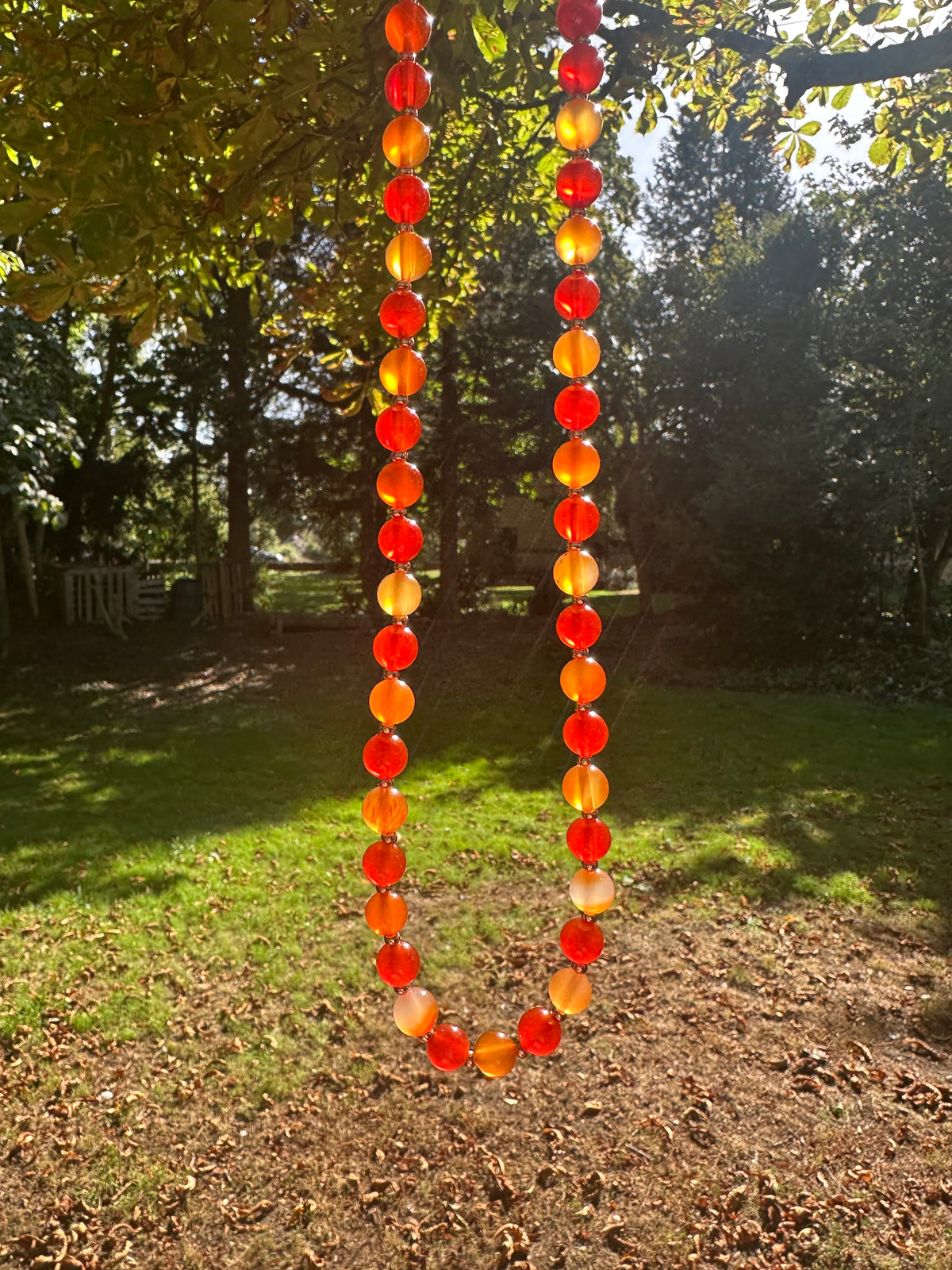 Demeter gemstone beaded necklace