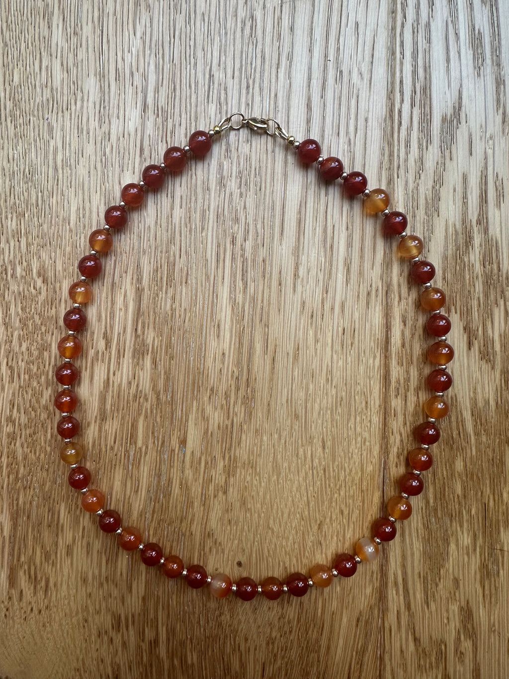 Demeter gemstone beaded necklace