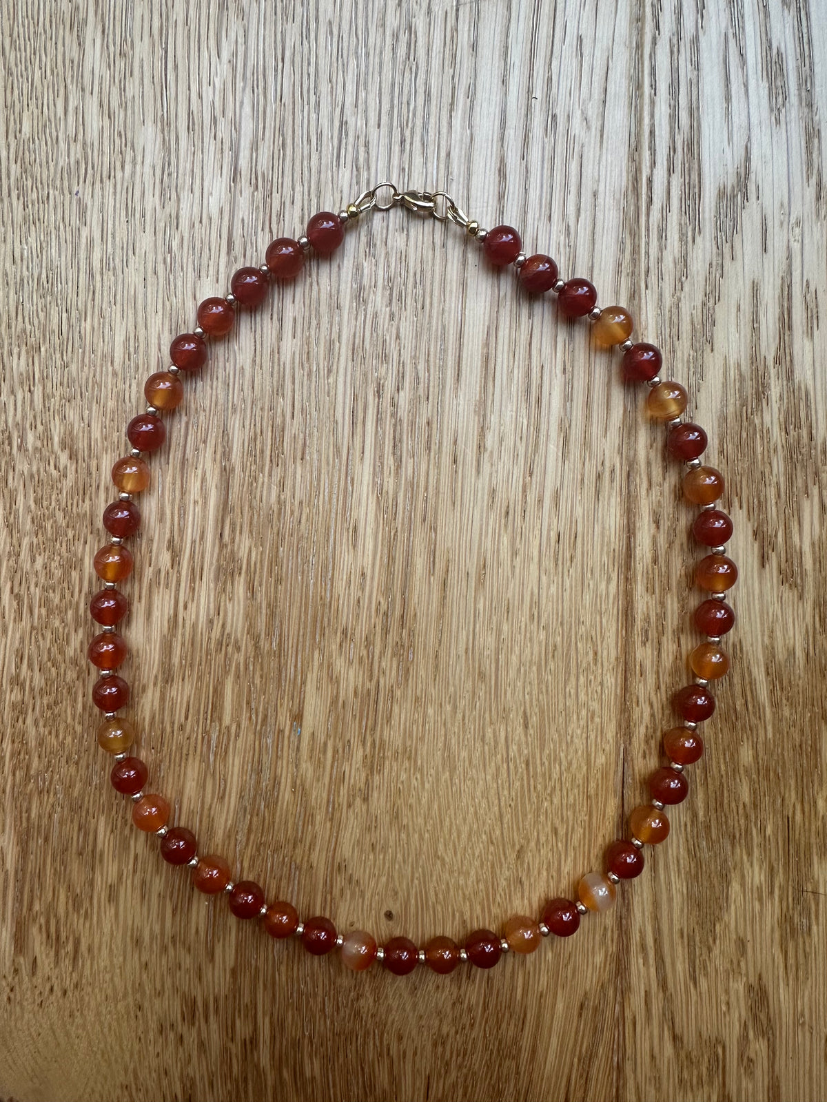 Demeter gemstone beaded necklace
