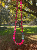 Persephone beaded gemstone necklace