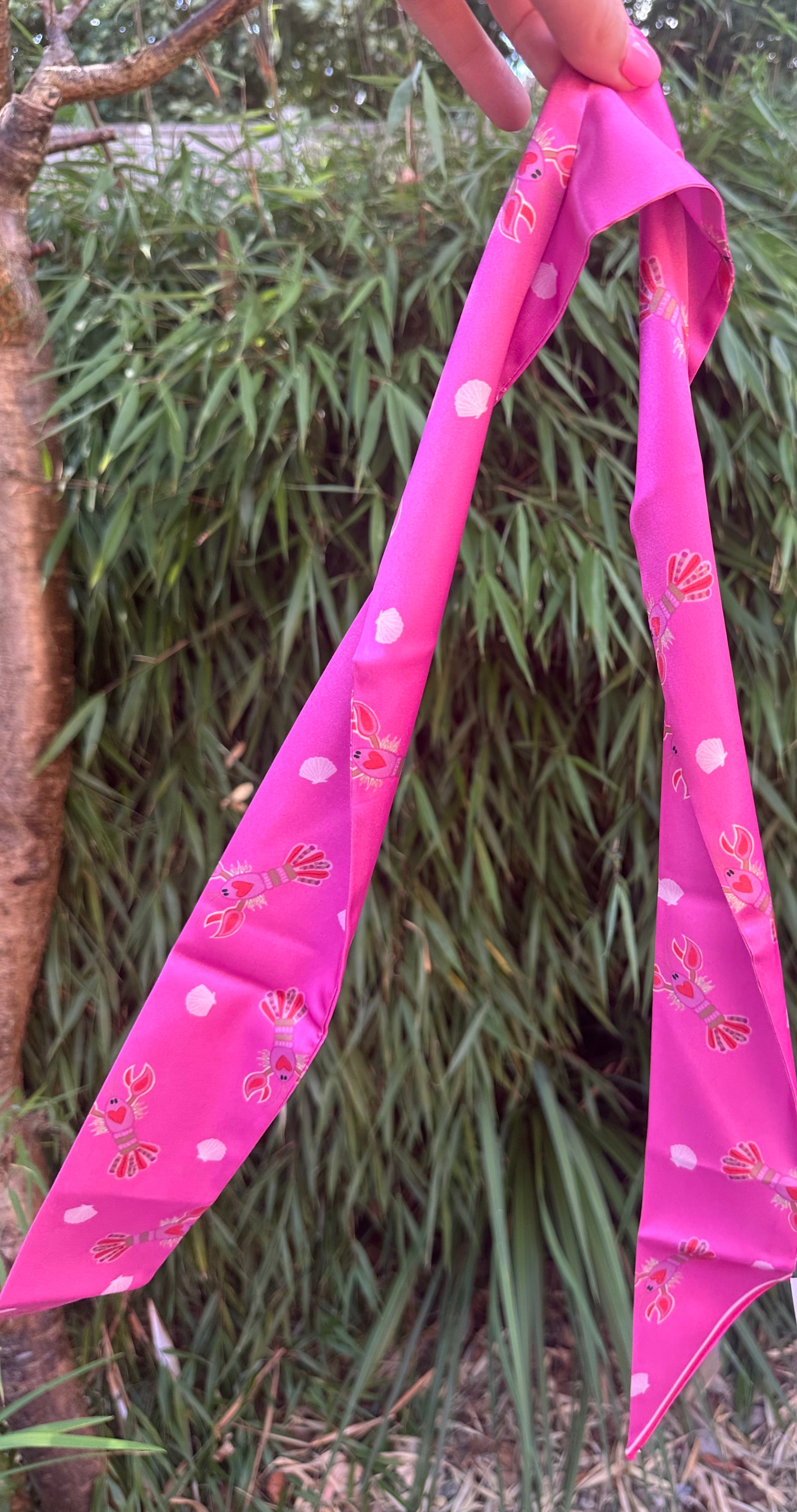 Pink Lobster Scarf
